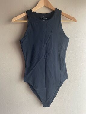 New Everlane Women Black Tank Top Bodysuit Size XS